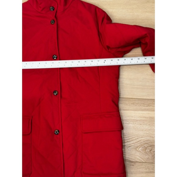 LORO PIANA Quilted Jacket Pinkish/Red Made In Italy Women's 44 - Picture 13 of 14